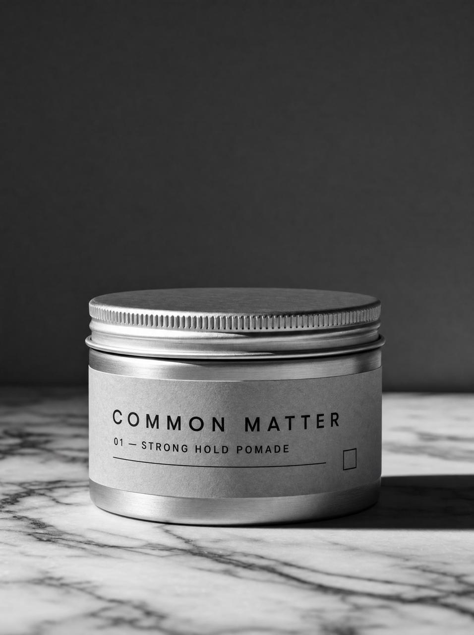 Common Matter No. 01 Strong Hold Pomade tin